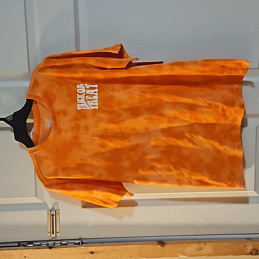 WONDER NATION BOYS GRAPHIC TEE: ORANGE TIE DYE: NEW WITH TAGS: XL HUSKY